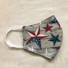 American Patriotic Star Flag Cotton Face Mask Washable Reusable for Adults New