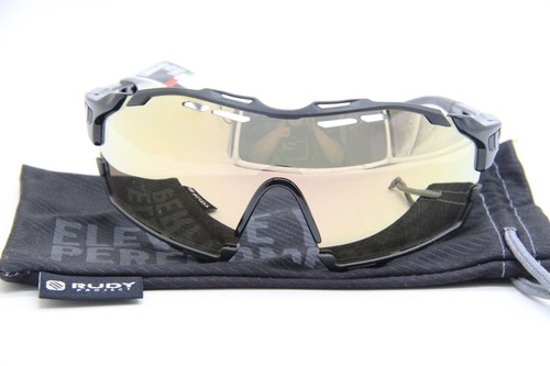 NEW RUDY PROJECT CUTLINE 420 SP 63-42 BLACK AUTHENTIC SUNGLASSES W/POUCH 139-127 - Picture 2 of 4