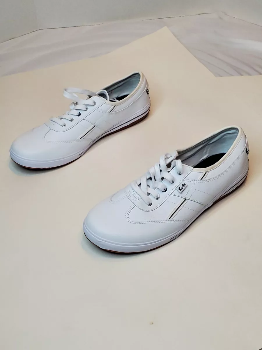 Keds Ortholite White Leather Memory Foam Sneakers Size 10 EUC NICE