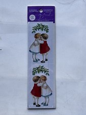 John Grossman UNDER THE MISTLETOE Stickers The Gifted Line 2 Sheets Vintage 1998