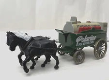 LLEDO England Diecast Horse Drawn Wagon #9 Standard Oil Company/Polarine/CHEVRON