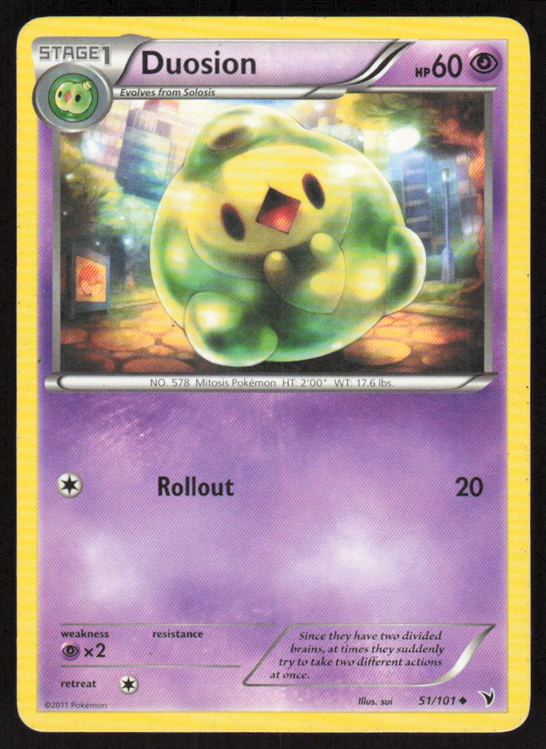 Pokemon Duosion Uncommon 51/101 Noble Victories LP