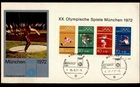 DR WHO 1972 GERMANY FDC OLYMPICS SPORTS SEMI POST S/S R55427
