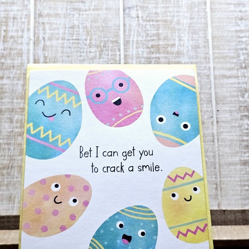 Tarjetero de regalo para tarjetas de Pascua American Greetings huevos coloridos humor agrietado - Imagen 2 de 8
