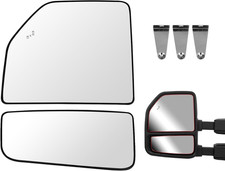 2015-24 F150 F250 F350 F450 F550 Driver Side Mirror Glasscompatible Replacement