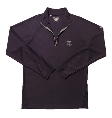 Under Armor Loose Cypress Point Club Purple 1/4 Zip Men's Golf Pullover Size M