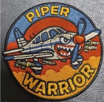 PIPER WARRIOR CLOTH PATCH - Hook Vel-Kro - PA28  - 3   - AC28PA-V