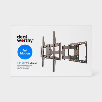#ad Full Motion 40quot; 90quot; TV Mount dealworthy: Steel 120lb Capacity $15.29