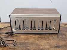Realistic Stereo Frequency Equalizer 31-1987 Vintage Woodgrain EQ Unit Untested