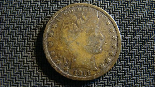 1911 Barber Silver Half Dollar Coin From A Local Estate