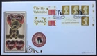 GB Benham 2008 6x1st Love Retail Booklet on First Day Cover, Gretna Green S/H/S