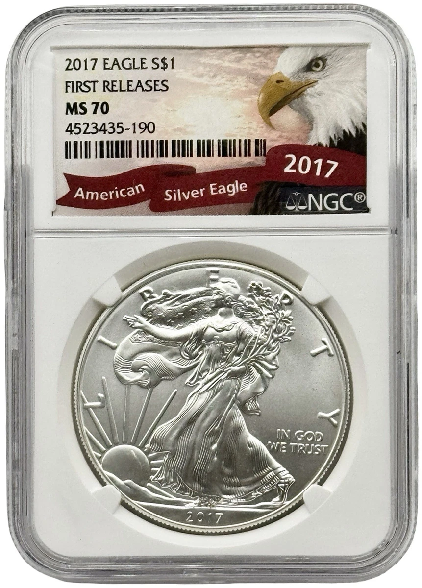 American Eagle MS 70 Graded 2017 Silver Bullion Coins for sale | eBay