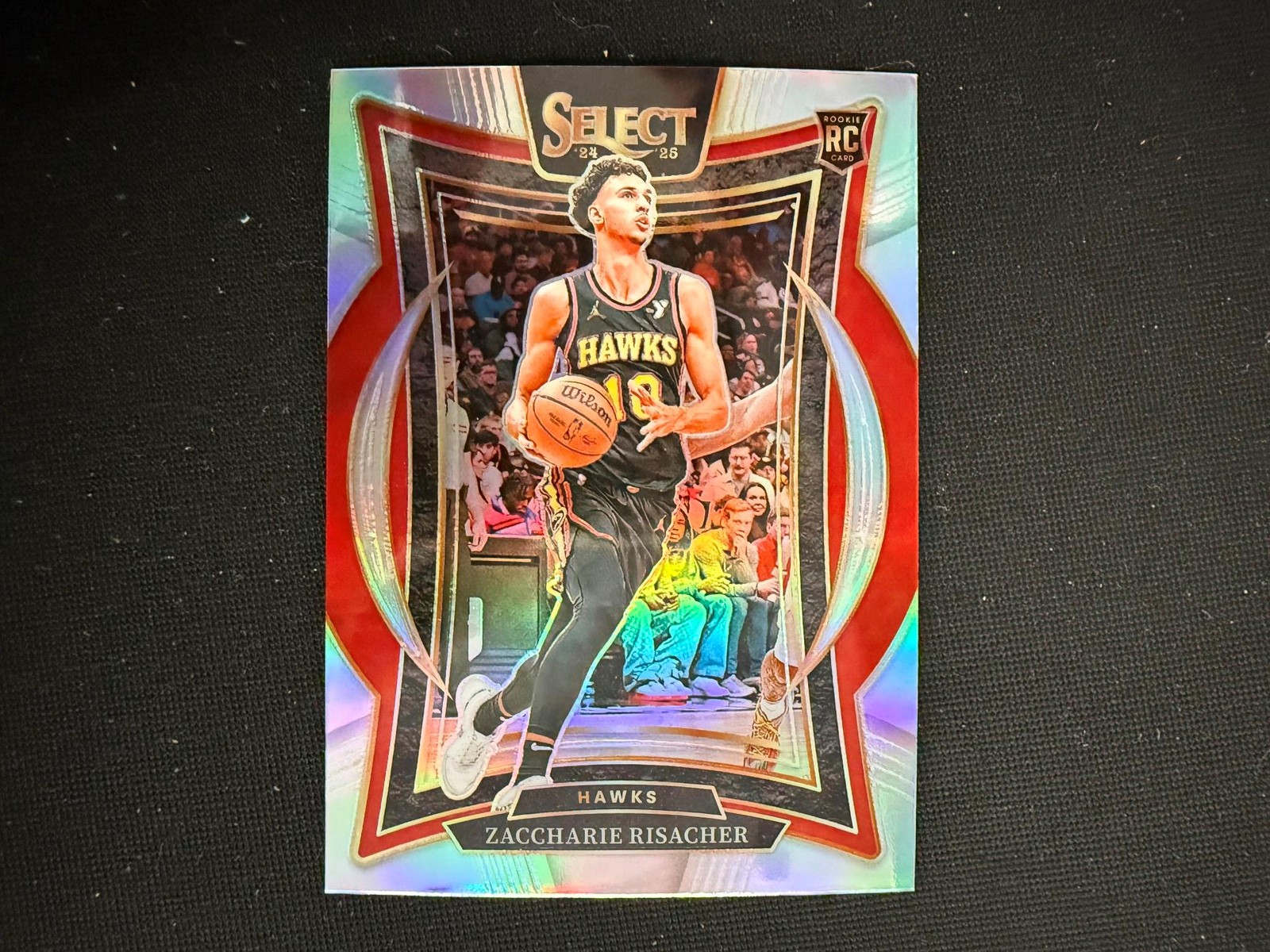 Zaccharie Risacher 2024/25 Select Concourse Rookie RC Silver Prizm Hawks D60