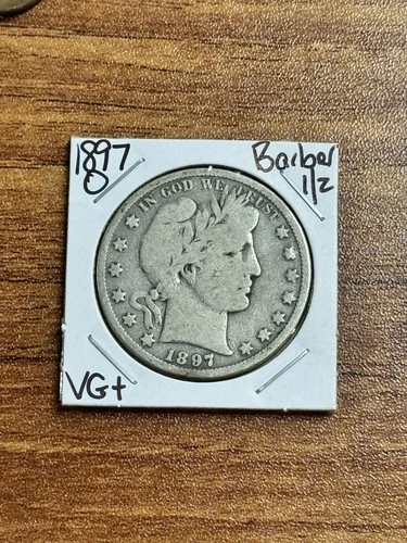 1897 O Barber Silver Half Nice VG Very Good U.S. 50c Type Coin (Raw18065)