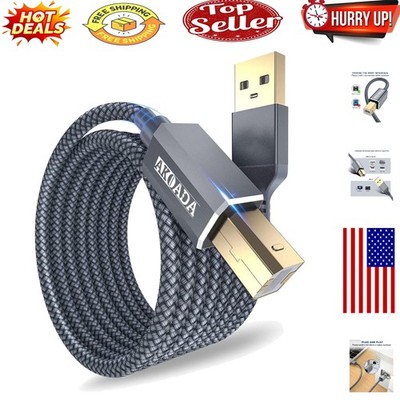 High-Speed 10ft USB A to B Printer & Scanner Cable