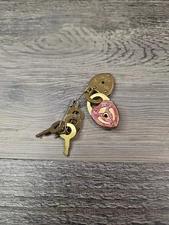Small Heart Shaped Lock X2 With Keys, Made In USA