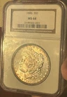 1886 Morgan Dollar NGC MS64 Toner