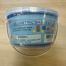 Lakeshore Learning 3D  Geometric Shapes Tub Teaching Math Manipulatives