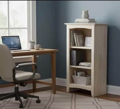 International Concepts Brooklyn 36 in. Unfinished Wood 3 Shelf Standard Bookcase