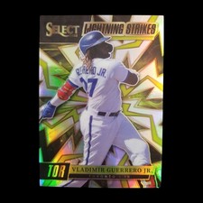 2022 Panini Select Vladimir Guerrero Jr Lightning Strike Prizm SSP Blue Jays