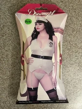 Dreamgirl Women's Plus-Size Traffic Cop Garter Vest, One Size Queen