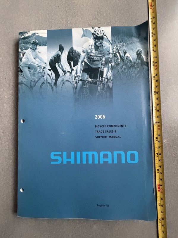 VINTAGE BICYCLE SHIMANO BICYCLE COMPONENTS TRADE SALES & SUPPORT MANUAL 2006