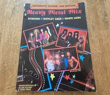 1990 Heavy Metal Mix Guitar Tab Book Motley Crue Dokken White Lion Dr Feelgood