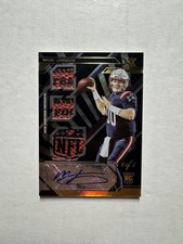 2021 Panini XR #209 Mac Jones Rookie Patch Auto RPA NFL Logo Shield Football 1/1