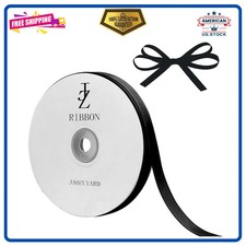 Black Grosgrain Ribbon 3/8 Inch X 50 Yards