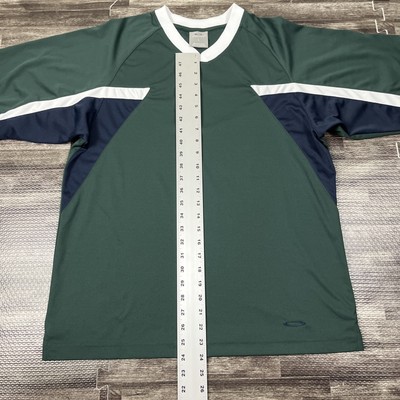 Vintage Oakley Fitness Gear Soccer Jersey Green Large VTG 90s Y2K