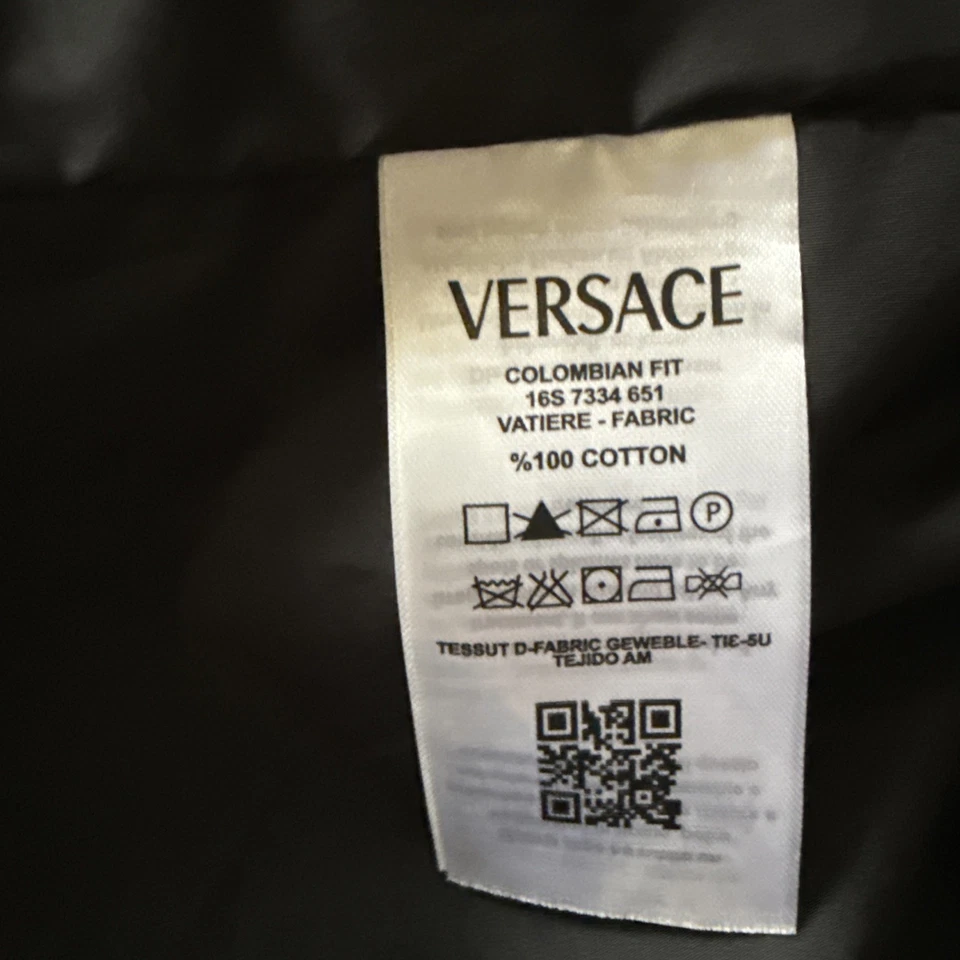 Chaqueta de bombardero Versace Jeans estilo alta costura Medusa (era ITTIERRE) negra llamativa Foto 3 de 4