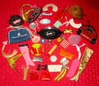 VINTAGE BARBIE KEN FRANCIE SKIPPER TUTTI 4 CLOTHES FASHION ACCESSORIES TLC LOT