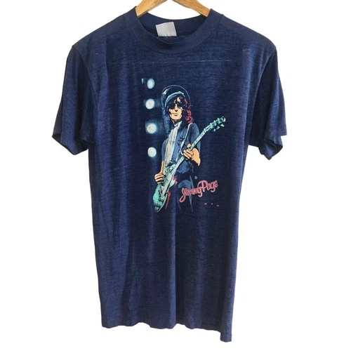 Size L – Rare Vintage Jimmy Page “The Firm” Band Tee – Singl Vintage vintage concert t-shirt, vintage, single stitch, B+ condition