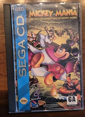Mickey Mania: The Timeless Adventures of Mickey Mouse (Sega CD, 1994) CIB