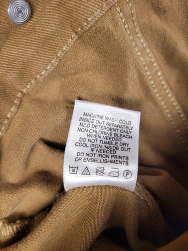 Blind Trust Jacket Mens Large Brown Canvas Trucker Coat Casual Button Up Stretch - Picture 5 of 10