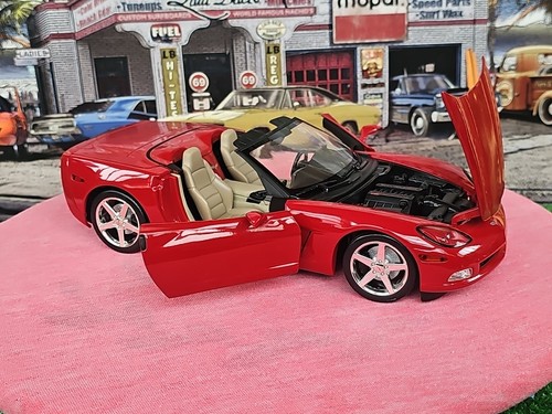 VINTAGE Hot Wheels CHEVROLET CORVETTE C6 Conv. Red BEAUTIFUL VERY NICE CAR 🚗 - Picture 21 of 24