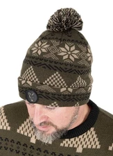 Brand New Fox Festive Bobble Beanie Hat Winter Carp Fishing Free Post Christmas 