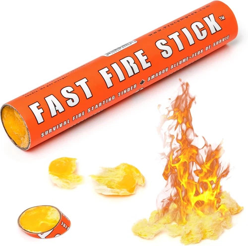 Fast Fire Stick - Survival Fire Starting Tinder, New Fat Rope Stick Version, Bes