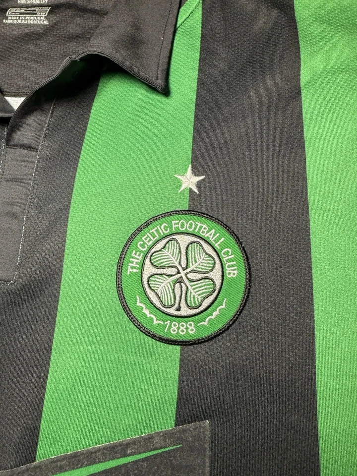 Vtg 2007 Nike Celtic FC Nike Long Sleeve Soccer Football Jersey Kit Men’s 2XL - Image 3 of 4