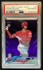 2018 Topps Clearly Authentic Shohei Ohtani RC Purple Auto #1/10 Angels PSA AUTH