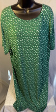 Green Floral Nightgown Gown Sleep Pajamas Womens Plus XXL 2X Lounge
