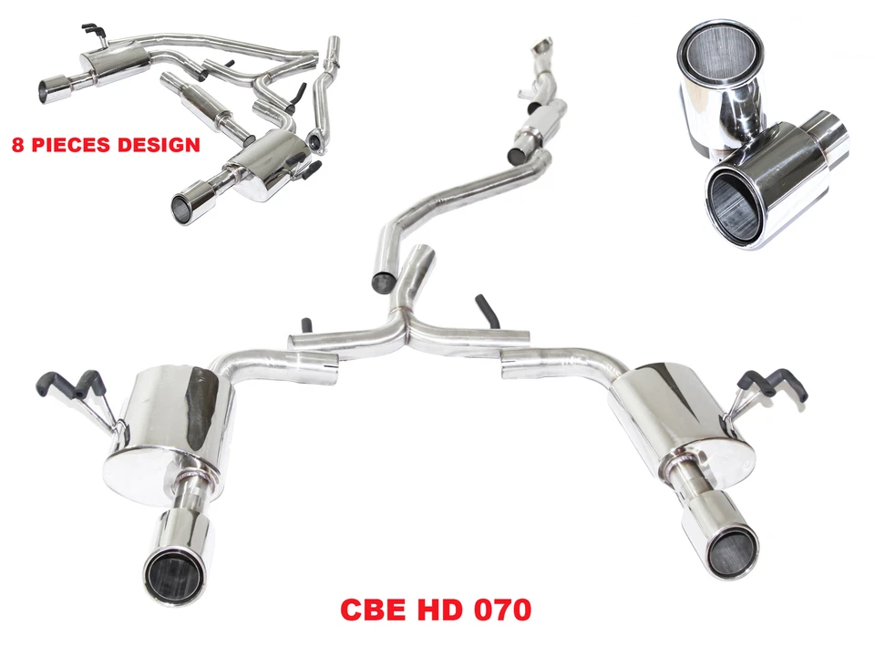 Escape doble SS para Honda Civic 2016-2018 sedán 1,5T tubo de 2,5" con punta de 4" Foto 2 de 4