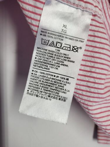 Banana Republic Herren Hemd XL Seersucker Standard Fit Button Down Kurzarm - Bild 4 von 10