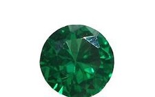 Pietra decorativa SMERALDO ZIRCONIA tondo 3,5 mm per gioielli 1 pz.