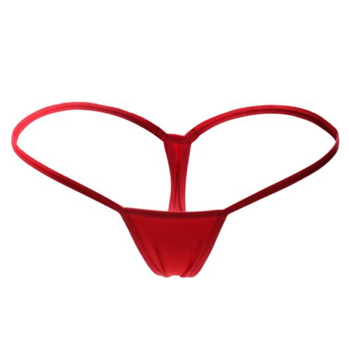 5er Pack Damen Mini Micro Tanga G-Strings Höschen Einfarbig Low Waist Unterwäsche Panty - Bild 6 von 14