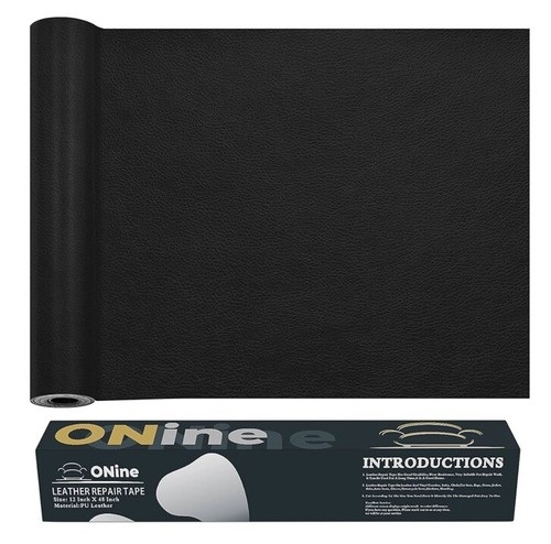 oNine Leder Reparatur Band oder Flicken Größe 12” x 48” schwarz
