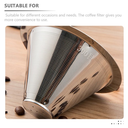 Coffee Filter Drip Reusable Filters Stainless Steel Screen Espresso - Picture 6 of 12