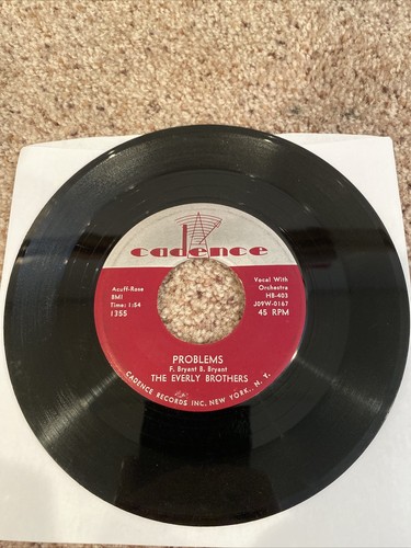 45 Rpm Vinyl The Everly Brothers Love Of My Life / Problems - Picture 4 of 6
