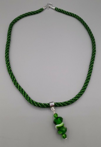 Pequeño del grano Kumihimo (Japonés Trenza) Collar Con Colgante extraíble |