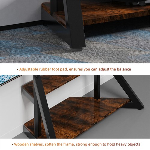 Height Adjustable Tall Floor TV Stand Mount Portable TV Cart Freestanding 100"TV - Picture 126 of 165